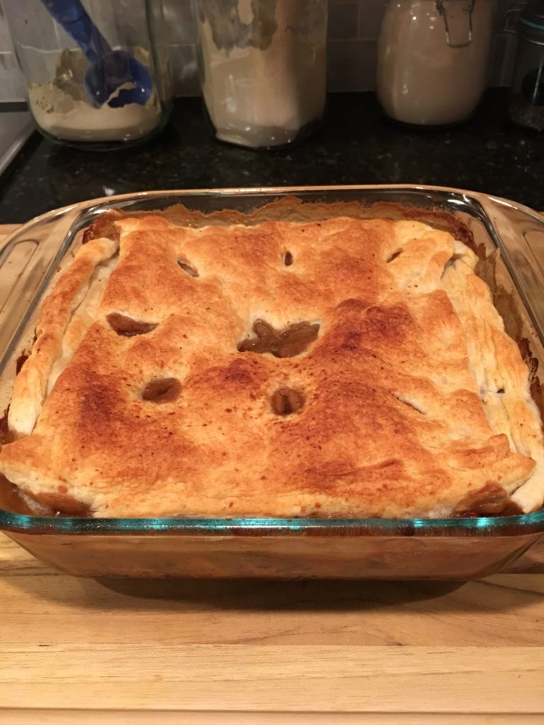 Vegan Crustless Pot Pie - Katy-Ala-Surprise